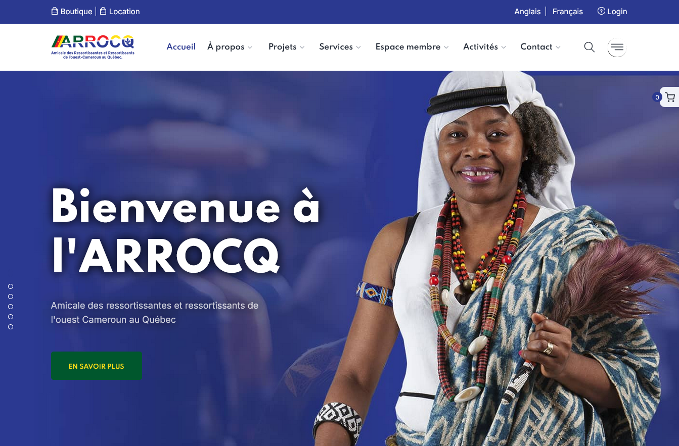 ARROCQ - Amicale des Ressortissants de l'Ouest Cameroun à Québec