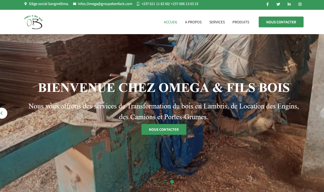OMEGA BOIS - Wood Processing, Transport and Equipment Rental